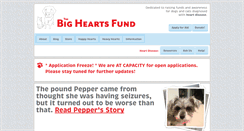 Desktop Screenshot of bigheartsfund.org