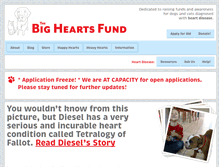 Tablet Screenshot of bigheartsfund.org